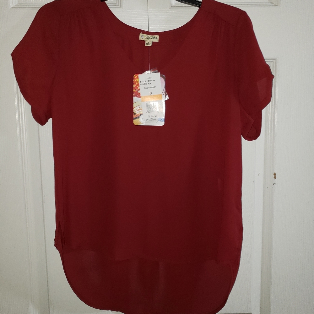 Lily White Short Sleeve Top